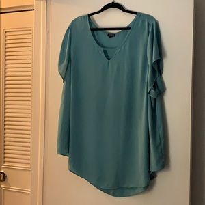 Torrid Keyhole Blue Blouse